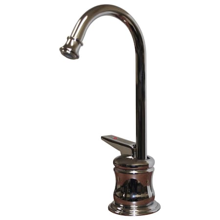 Whitehaus Point Of Use Instant Hot Water Faucet W/ Gooseneck Spout And Self Clos WHFH3-H65-C